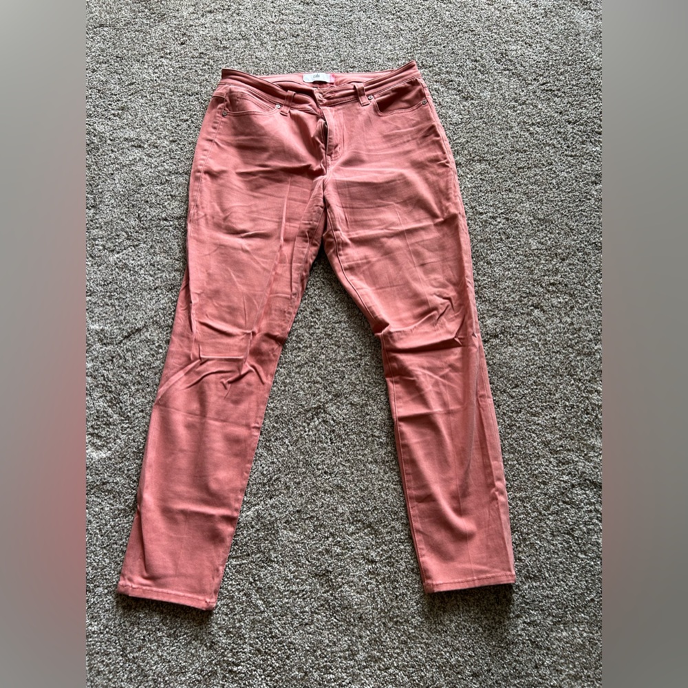 Cabi size 14 mauve/pink/rose colored denim